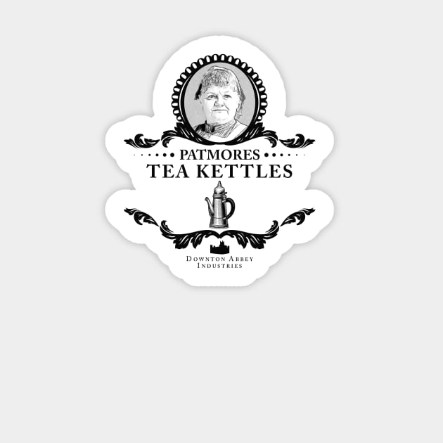 Patmores Tea Kettles - Downton Abbey Industries Sticker by satansbrand